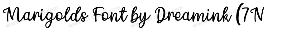 Marigolds Font by Dreamink (7NTypes)字体转换